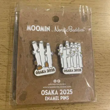 오사카 엑스포 북유럽관 한정 무민 핀 배지 스너프킨