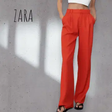 1 [ ZARA ] 투턱 풀렝스 팬츠 컬러 리오셀 얇은 소재 예쁜