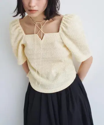 codea 코드에이 gather puff jersey tops