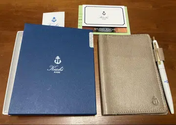 일본제 소가죽 B7 노트 커버 박스 포함