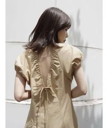 [MERCURYDUO] 백 샹 드로스트 디자인 셔츠 원피스 택 포함