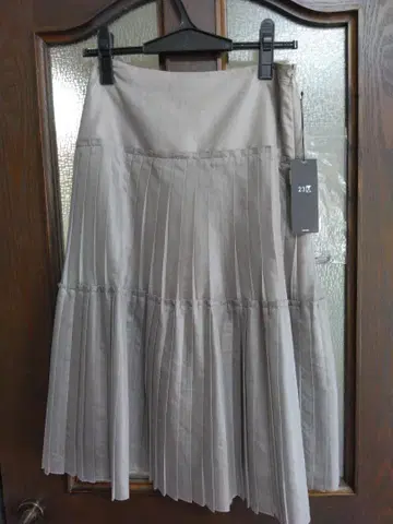 23구 그레이 플리츠 스커트 허리 53~57cm