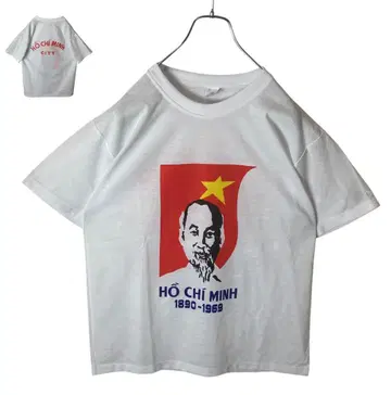 레어 구제 의류 베트남 호치민 양면 빅 프린트 티셔츠