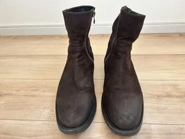 다크 브라운 사이드 지퍼 숏부츠