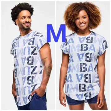 신상 ZUMBA M 사이즈 티셔츠 남성/여성 남녀 공용 새상품