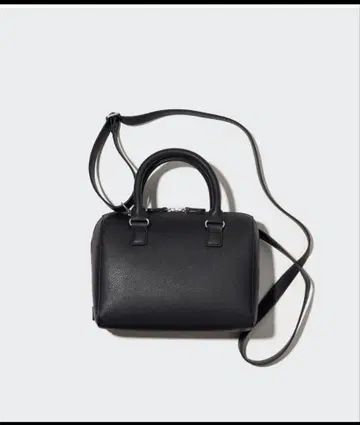 UNIQLO 레더 터치 2way 보스턴백 블랙