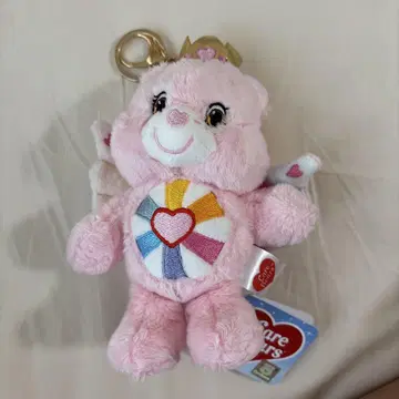 Care Bears 핑크 깃털 키링 엔젤 케어베어