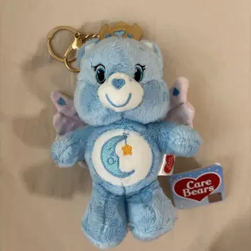 Care Bears 블루 스카이블루 깃털 키링 엔젤 케어베어