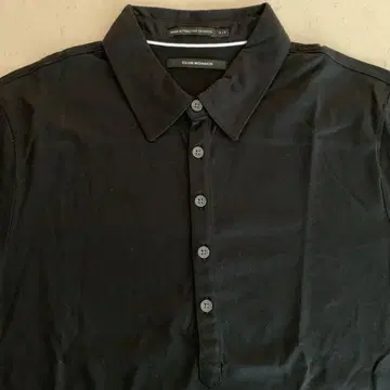 [미착용] CLUB MONACO 피케 셔츠 블랙, 해외 S (일본 M)
