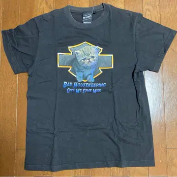 BEAMS T 티셔츠 고양이 캣 구제 의류