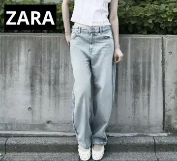 미드라이즈 - 릴랙스 핏 - 테이퍼드 레그 ZARA WOMAN