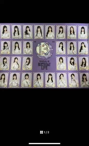 노기자카46 13th 벌스데이 라이브 A2 포스터