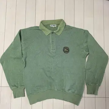 CHEMISE LACOSTE 그린 피케 셔츠 사이즈 2