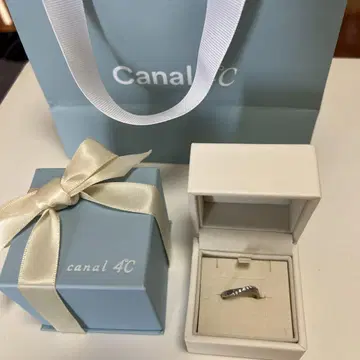 새상품급 Canal 4C 실버 반지 7호 기프트 박스 포함
