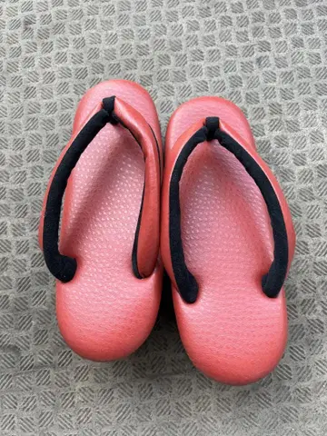 여성용 조리 주홍색 고급 23cm