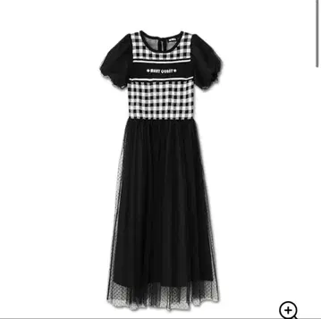 MARY QUANT 체크 무늬 롱 드레스