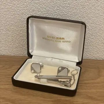 MIKIMOTO 진주 넥타이핀 커프스 단추