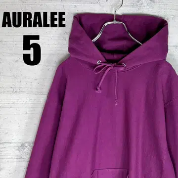 AURALEE SUPER MILLED SWEAT 후드티 5 퍼플