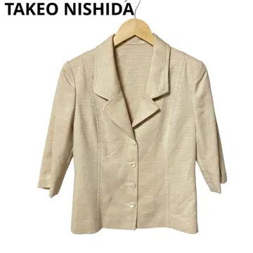 TAKEO NISHIDA 테일러드 자켓 9호 베이지
