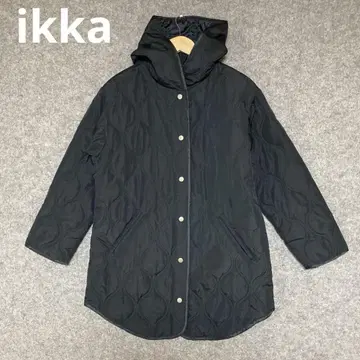 ikka 항균 가공 퀼팅 후드 코트