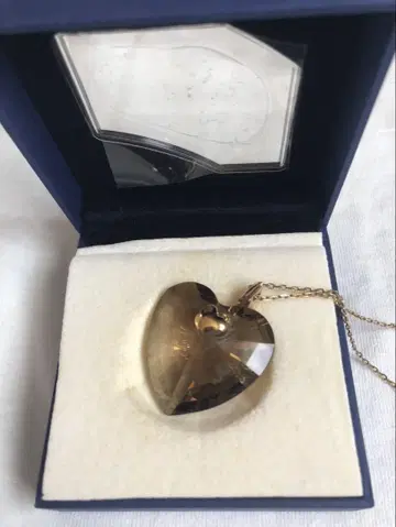 스와로브스키 하트 모양 목걸이 스와로브스키