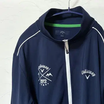 Callaway 캘러웨이 골프 얇은 소재 풀 집업 네이비 남성용 L