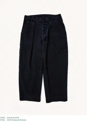 A.PRESSE 사이즈 1 22 AW USAF Hemmed Bottoms