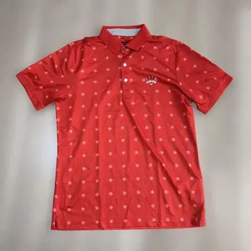 Callaway 빨간색 꽃무늬 폴로 셔츠 골프