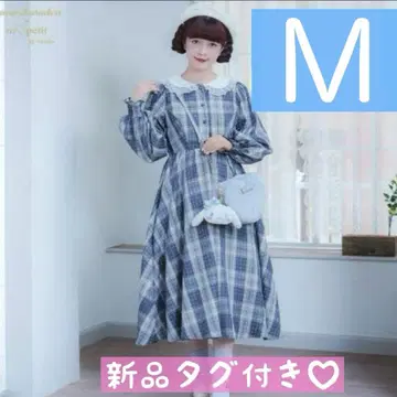 택 포함 새상품 아오키 미사코 시마무라 원피스 시나모롤 M 산리오