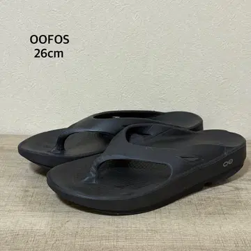 OOFOS OORIGINAL 리커버리 샌들 BLACK 26cm