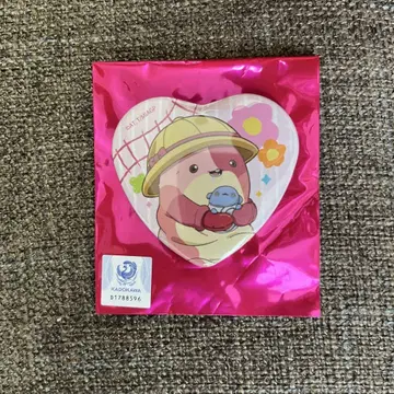 마아아 씨 하트 모양 캔배지 유치원