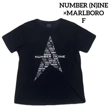 NUMBER (N)INE x 말보로 한정 콜라보 티셔츠 블랙 F*QH