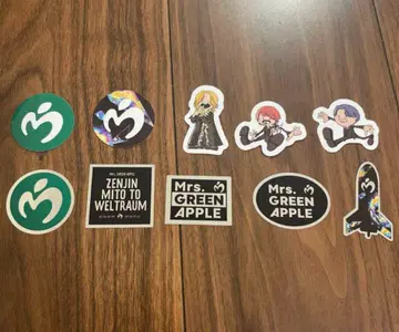 젠진미도와 웰트라움 스티커 10종 Mrs.GREEN APPLE