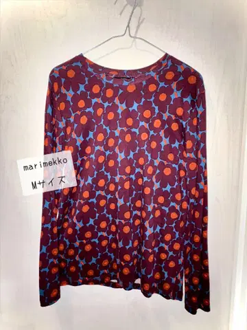 marimekko 꽃무늬 긴팔 티셔츠 사이즈