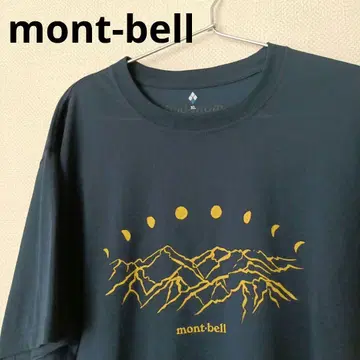 새상품급 mont-bell 몽벨 WIC.T 밤의 알프스 티셔츠 XL