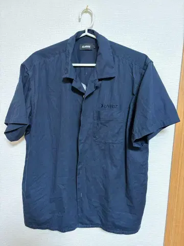 XLARGE 네이비 반팔 셔츠 L 사이즈