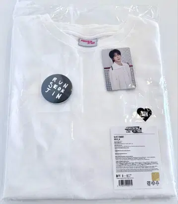 #RUNSEOKJIN_EP.TOUR in JAPAN 티셔츠 화이트