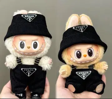 LABUBU 라부부 의류 2점 세트 블랙  옷 갈아입기