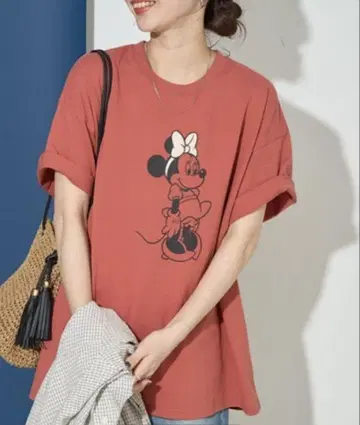 미니 마우스 한정판 T셔츠 (새상품) M 오렌지