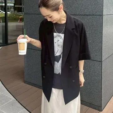 ciaopanic typy 테크 린넨 반팔 셔츠 자켓