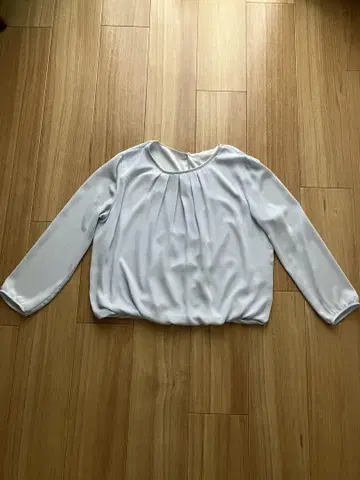 스카이블루 긴팔 셔츠 쉬폰 포멀 비즈니스용