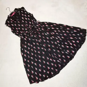 양품 anubhutee 원피스 민소매 올 패턴 리본 벨트 XL