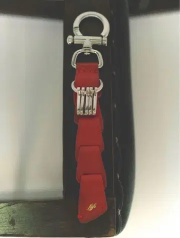 lidnm Llife LEATHER KEY CHAIN SCARLET