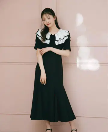 안미르 AnMILLE 레이스 카라 롱 OP