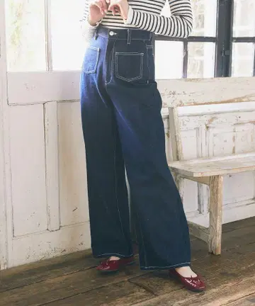 Areeam 스트레이트 데님 팬츠