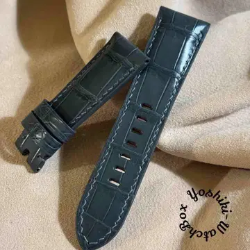 cro-1911 크로커다일 시계 벨트 다크 그레이 러그 폭 26mm