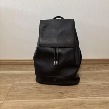 dunhill 블랙 가죽 백팩