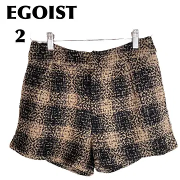에고이스트/EGOIST [ 2 ] 숏팬츠 체크 무늬 페티코트 두꺼운 원단