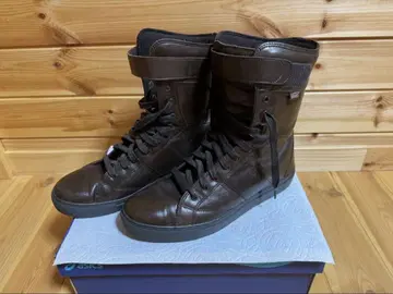 VANS 브라운 하이컷 스니커즈