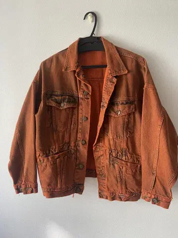 [구제 의류] 오렌지 데님 자켓
